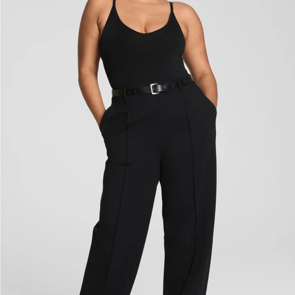 NWT SPANX Classic Black Ponte Barrel Pant Small Petite - Picture 2 of 11
